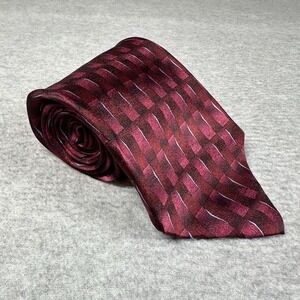 Vintage Grateful‎ Dead 'Jahrhundert Hall 17th Set' Burgundy Geometric Tie 1996